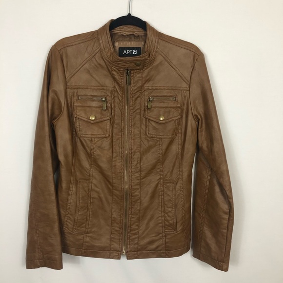 Apt. 9 Jackets & Blazers - Apt 9 Faux Leather Jacket
